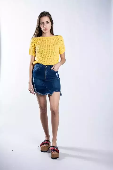 JEAN MINI CON ROTURAS