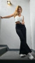 Jean wide Leg c/strass Negro - REALBSAS