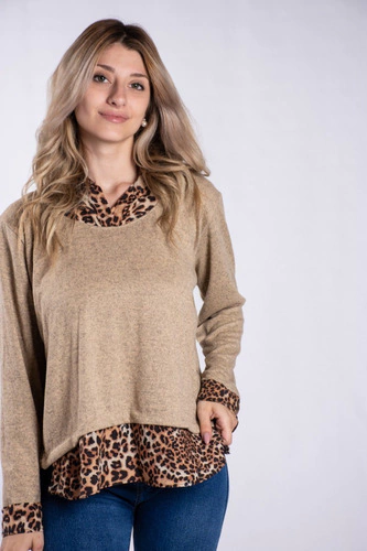 SWEATER CAMISA SUPERPUESTA PROMO 2 X 1