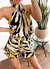 Musculosa Halter estampada