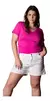 Short De Jean Blanco Mom