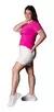 Short De Jean Blanco Mom - comprar online