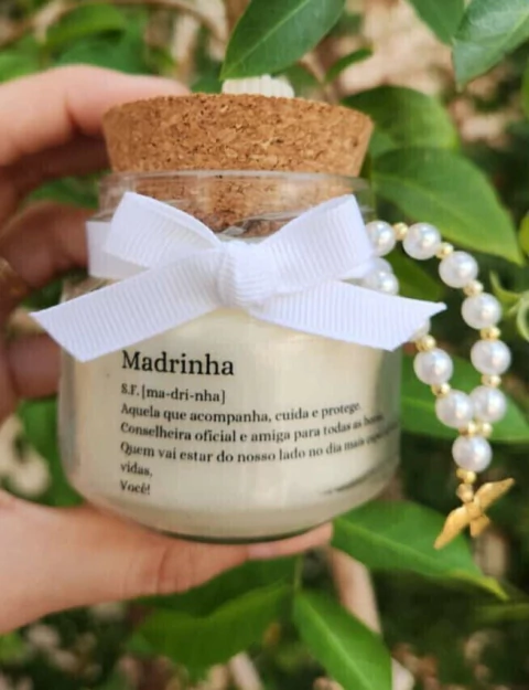Vela aromática MADRINHA de 130g tampa de cortiça