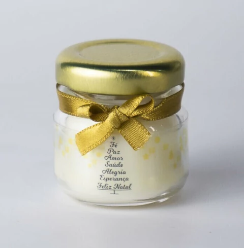 VELA AROMÁTICA DE 40G TAMPA METÁLICA NATAL