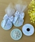 10 VELAS AROMÁTICAS COM TERCINHO + 10 IMÃS DE BATIZADO - EID VELAS 