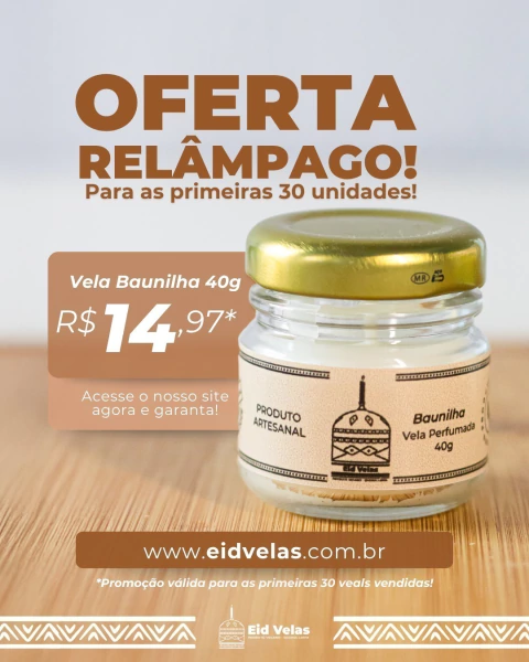 Vela aromática Baunilha - comprar online