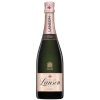 Garrafa de Champagne Lanson Le Rosé Brut 750ml, com rótulo elegante em tons de verde e rosa.