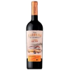 Garrafa de vinho tinto Carreira de Coimbra Reserva Baga 750ml, com rótulo colorido e detalhes sobre a produção.