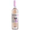 Garrafa de vinho Montevideo Rosé 750ml com rótulo colorido e tampa rosa.