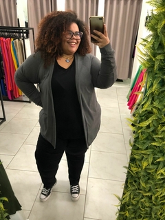 CARDIGAN LANZINHA PLUS SIZE - Maria Flor Moda Plus Size