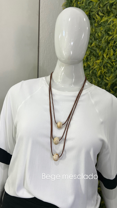 COLAR TRIPLO ALONGADO + EXTENSOR - loja online