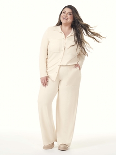CALÇA PANTALONA EM MOLETINHO PLUS SIZE - loja online