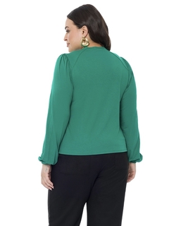 BLUSA TORCIDA PLUS SIZE - Maria Flor Moda Plus Size