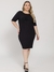 VESTIDO CANELADO PLUS SIZE - Maria Flor Moda Plus Size