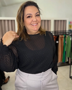 BLUSA COM REGATA PLUS SIZE - Maria Flor Moda Plus Size