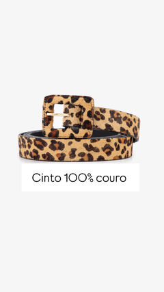 CINTO COURO ONCINHA