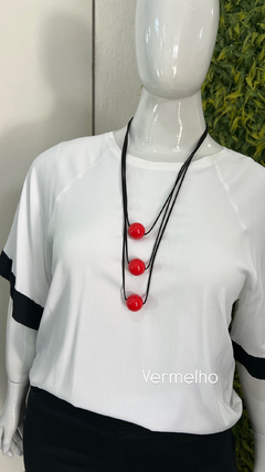 COLAR TRIPLO ALONGADO + EXTENSOR - Maria Flor Moda Plus Size