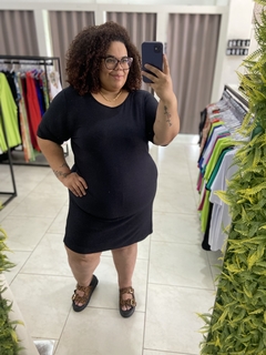 VESTIDO CANELADO PLUS SIZE - loja online