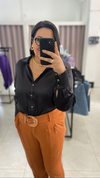 CAMISA ACETINADA MANGA LONGA - comprar online