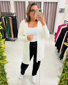 CARDIGAN CANELADO PETTENATI PLUS SIZE - comprar online