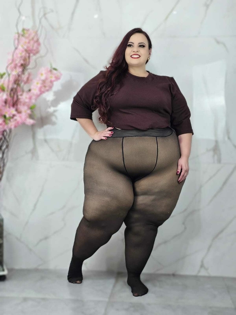MEIA CALÇA TRANSLÚCIDA PLUS SIZE - comprar online