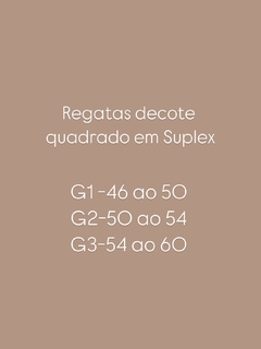 REGATA DECOTE QUADRADO PLUS SIZE - Maria Flor Moda Plus Size