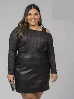 BLUSA MALHA BRILHO PLUS SIZE - comprar online