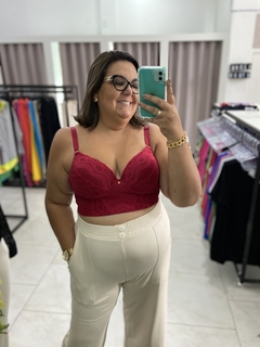 SUTIÃ CORPETE BOJO RENDA PLUS SIZE - Maria Flor Moda Plus Size