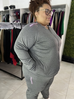 JAQUETA ZIPER PLUS SIZE - loja online