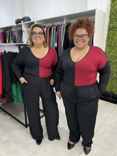BLUSA BICOLOR JOANA PLUS SIZE na internet