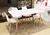 Mesa Rectangular Natural de madera maciza con acabado natural