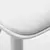 Detalle de la banqueta Tulip blanca