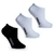 MEIA FEMININA INVISIVEL BRANCO/BRANCO/PRETO - MOLECA