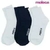 MEIA FEMININA INVISIVEL BRANCO/BRANCO/PRETO - MOLECA - comprar online