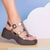 SANDALIA CASUAL ANABELA METALIZADA 5503.101 - MOLECA