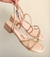SANDALIA SALTO BAIXO TIRA STRASS 590045