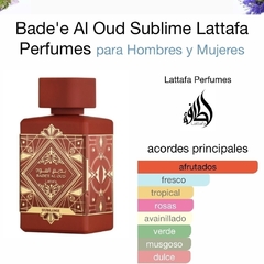 Sublime Badee Al Oud 100Ml - Lattafa - comprar online