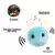BEEPAW FROG-E PELOTA PELUCHE CELESTE (COD. 11027) - tienda online