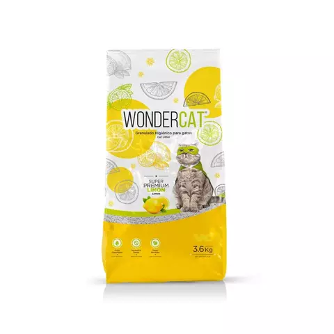 WONDERCAT - Granulado higiénico Super Premium Limón (7151) - comprar online