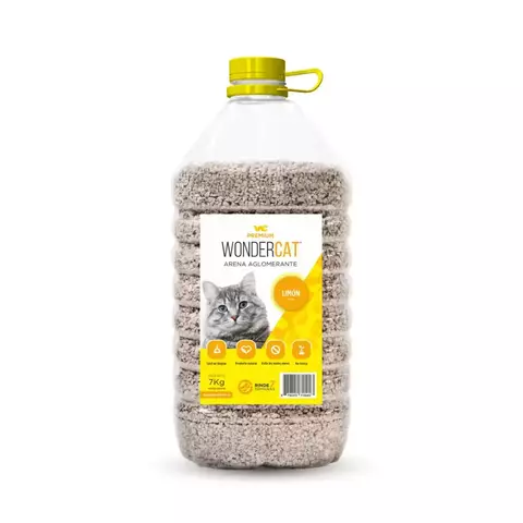WONDERCAT - BIDON DE ARENA X7KG LIMON - comprar online