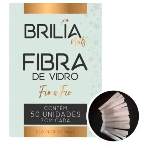 Fibra para alongamento de unhas 50 Unidades