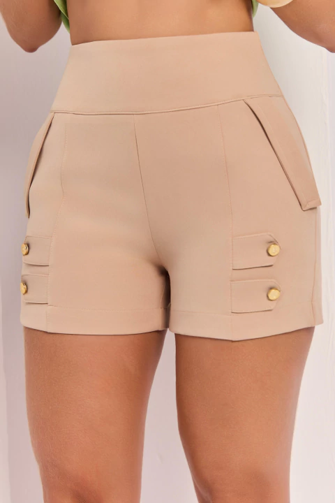 Short em alfaiataria com elastano - comprar online