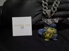 Cadena Squirtle Pokemon FULL ICE - tienda online