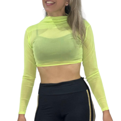Blusa Style Tela Punho - Verde Neon