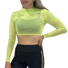 Blusa Style Tela Punho - Verde Neon - comprar online