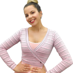 bolero ballerina adulto - Rosa com Prata