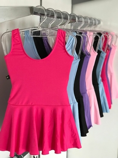 Collant regata com saia infantil suplex union - comprar online