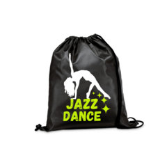mochila saco jazz dance infantil - Preta
