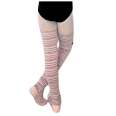 perneira ballerina juvenil - Rosa com Prata - comprar online
