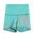 Yoga hot pants - Arabesco verde agua